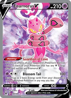 Enamorus V, card 178 from Lost Origin