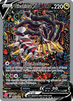 Giratina V, card 186 from Lost Origin