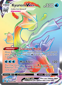 Kyurem VMAX, card 197 from Lost Origin