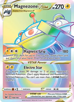 Magnezone VSTAR, card 198 from Lost Origin