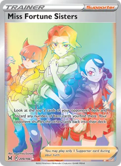 Miss Fortune Sisters, card 209 from Lost Origin