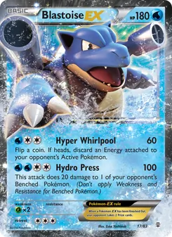 Blastoise EX, card 17 from Generations
