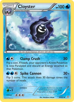 Cloyster, card 20 from Generations