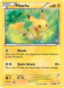 Pikachu, card 26 from Generations