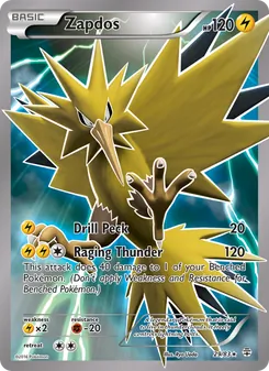 Zapdos, card 29 from Generations