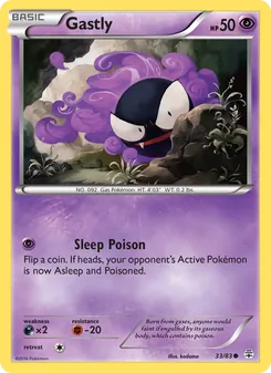 Gastly, card 33 from Generations