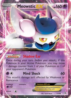 Meowstic EX, card 37 from Generations