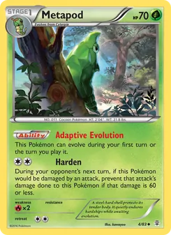 Metapod, card 4 from Generations
