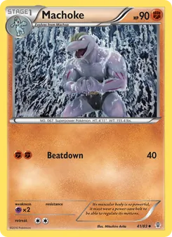 Machoke, card 41 from Generations