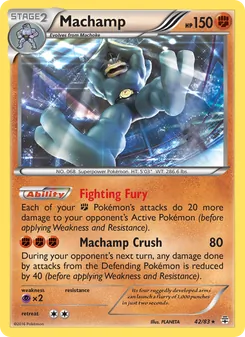 Machamp, card 42 from Generations