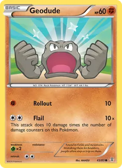 Geodude, card 43 from Generations