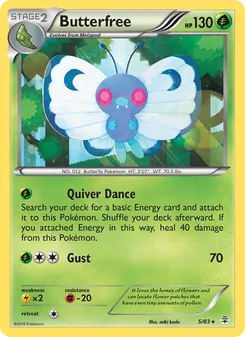Butterfree, card 5 from Generations