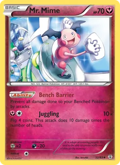 Mr. Mime, card 52 from Generations