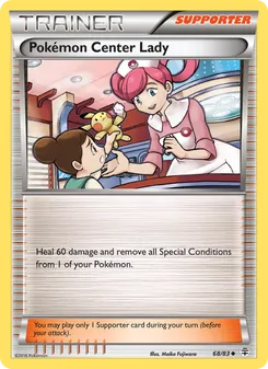 Pokémon Center Lady, card 68 from Generations