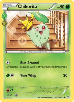 Chikorita, card RC1 from Generations