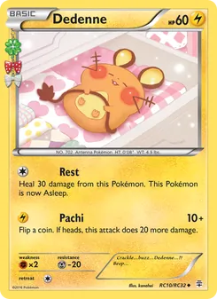 Dedenne, card RC10 from Generations