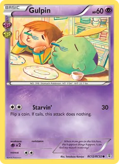 Gulpin, card RC12 from Generations