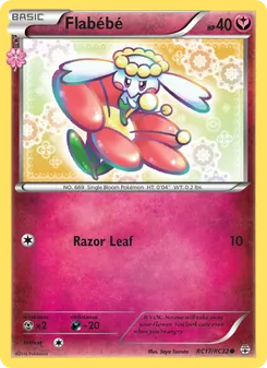 Flabébé, card RC17 from Generations