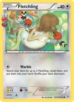 Fletchling, card RC25 from Generations