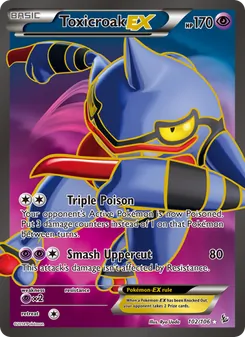 Toxicroak EX, card 102 from Flashfire