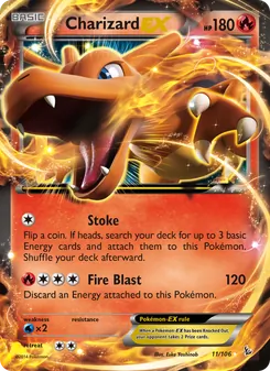 Charizard EX, card 11 from Flashfire