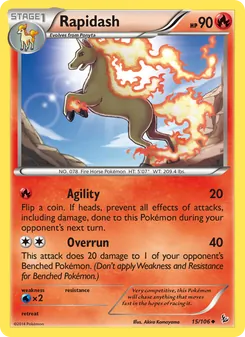 Rapidash, card 15 from Flashfire