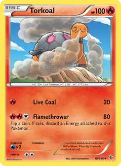Torkoal, card 16 from Flashfire