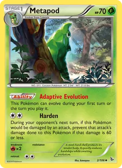 Metapod, card 2 from Flashfire