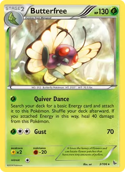 Butterfree, card 3 from Flashfire