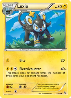 Luxio, card 33 from Flashfire