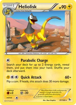 Heliolisk, card 37 from Flashfire