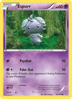 Espurr, card 42 from Flashfire
