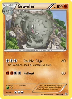 Graveler, card 46 from Flashfire