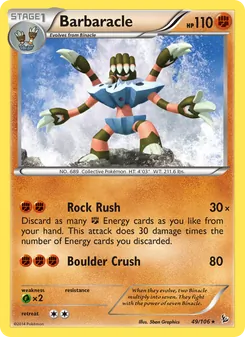 Barbaracle, card 49 from Flashfire