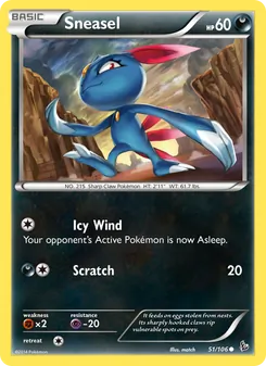 Sneasel, card 51 from Flashfire