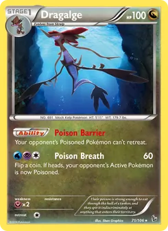 Dragalge, card 71 from Flashfire