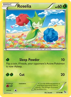 Roselia, card 8 from Flashfire
