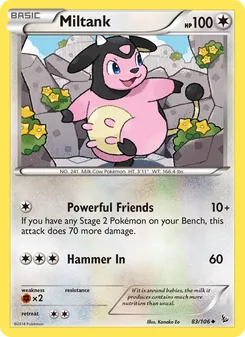 Miltank, card 83 from Flashfire