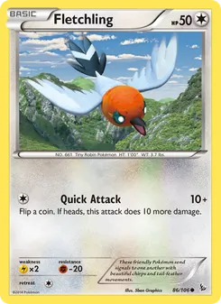 Fletchling, card 86 from Flashfire