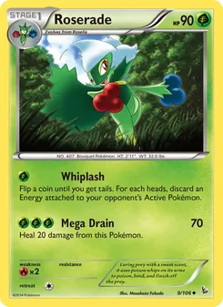 Roserade, card 9 from Flashfire