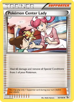 Pokémon Center Lady, card 93 from Flashfire